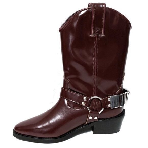 NWOB FREE PEOPLE Ridge Leather Western Boots 37 - Picture 7 of 13